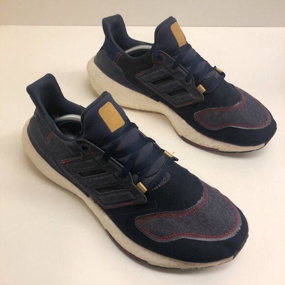ULTRABOOST 22 RUNNING SHOES PrimeBlue Denim Shadow Navy Blue Size 13 - Picture 3 of 11